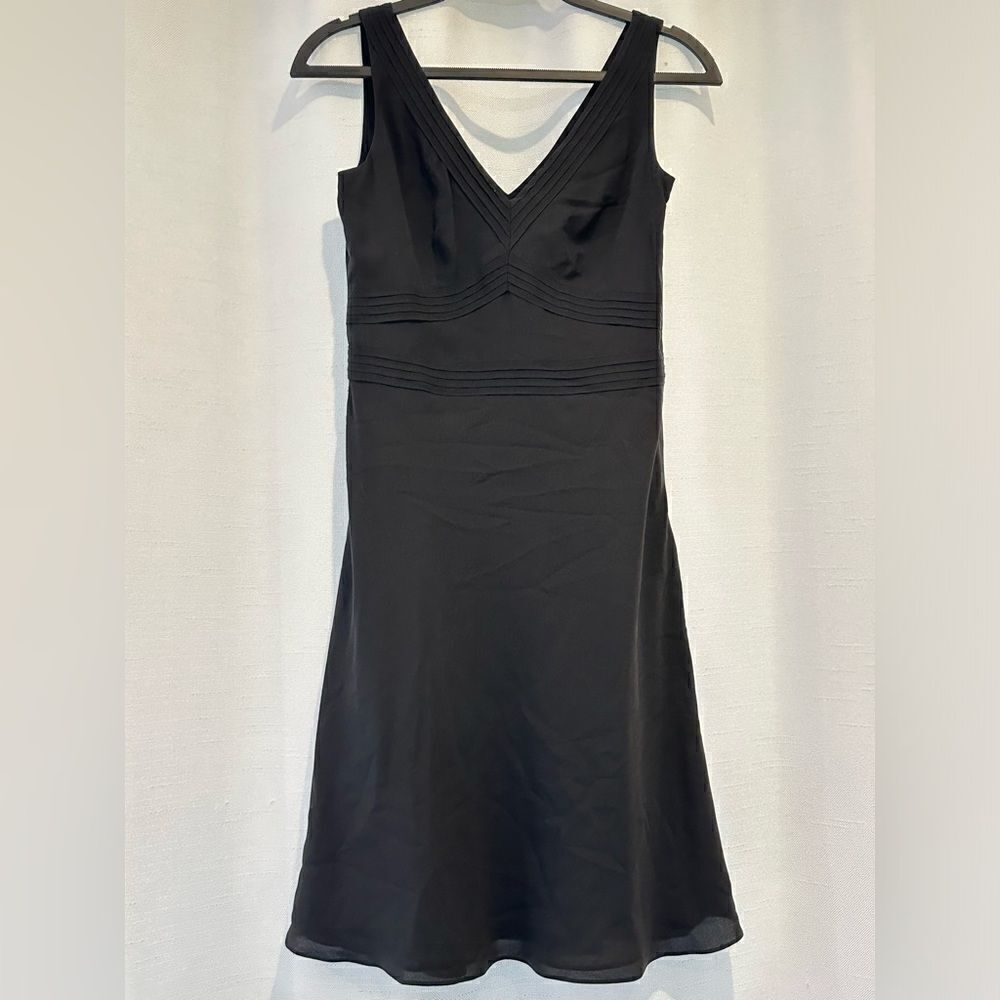 Ann Taylor - 100% Silk Black Dress